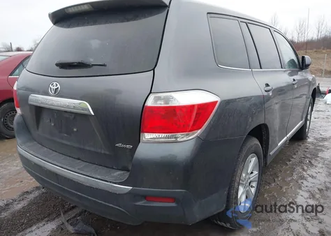 2012 Toyota Highlander Base V6 from USA, damaged, VIN 5TDBK3EH1CS168203